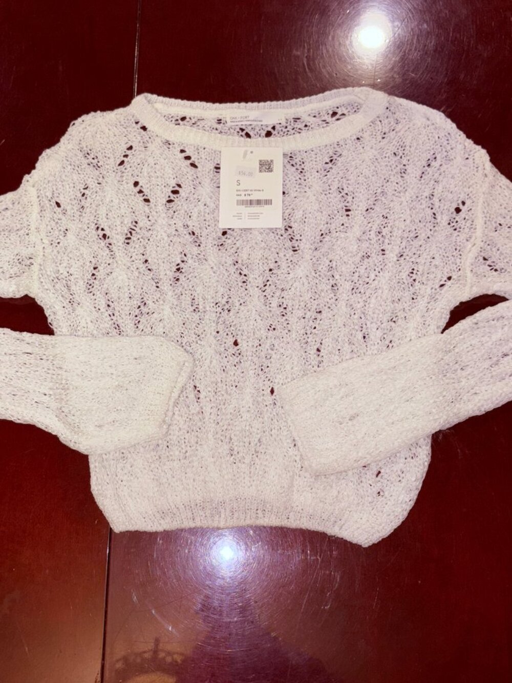 White Oak + Fort Mesh Sweater *NWT